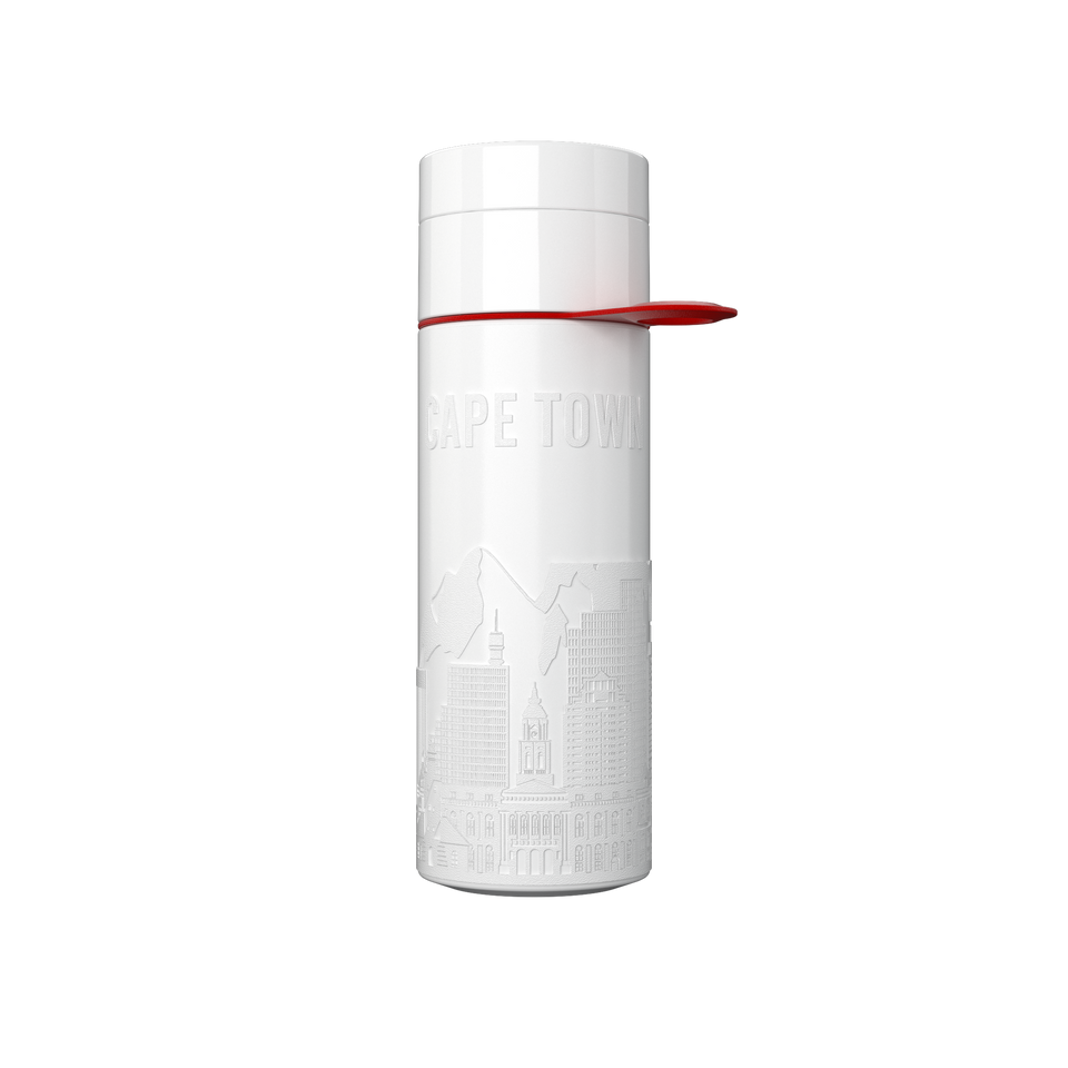 Water Bottle (City Bottle) | Cape Town Bottle 0.5L Bottle Color: White | Join The Pipe